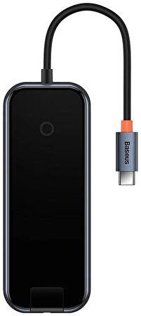 Baseus AcmeJoy Serisi 5 in 1 Çevirici Dönüştürücü HUB Type-C to 2xUSB 3.0 + USB 2.0 + USB-C PD + RJ45